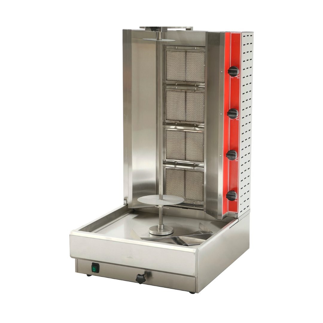 Gas Doner Kebab Machine - 4 Burner