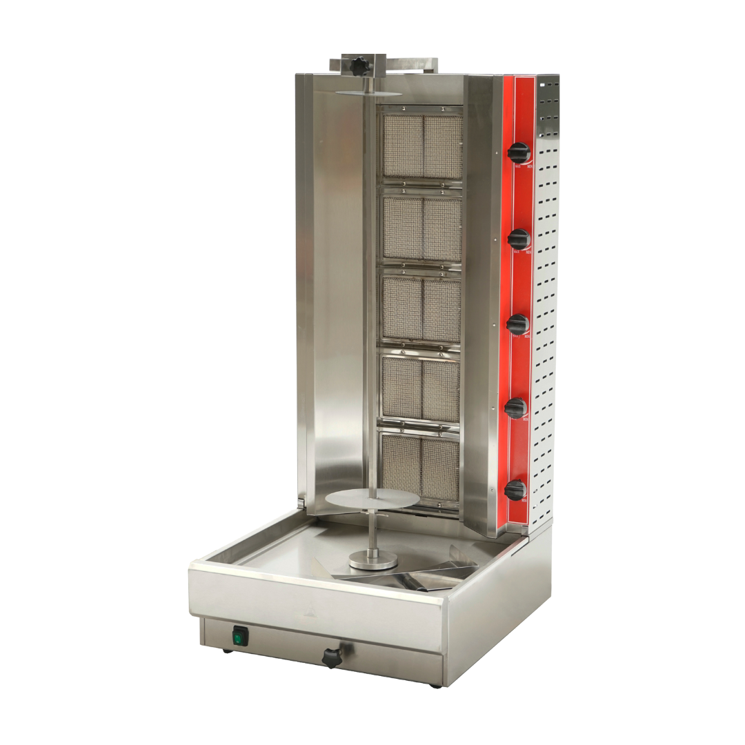 Gas Doner Kebab Machine - 5 Burner