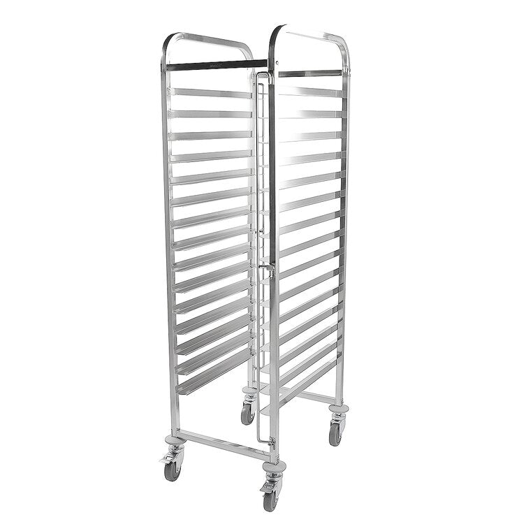 Racking Trolley 15 layers for 40x60 cm Bakery Trays - Cateryard