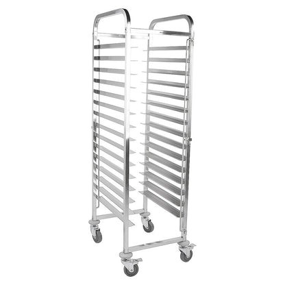 Racking Trolley 15 layers for 40x60 cm Bakery Trays - Cateryard