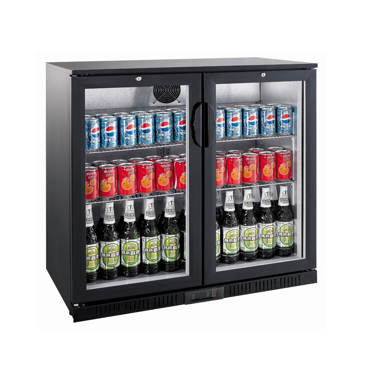 Bar counter cooler 2 hinged doors