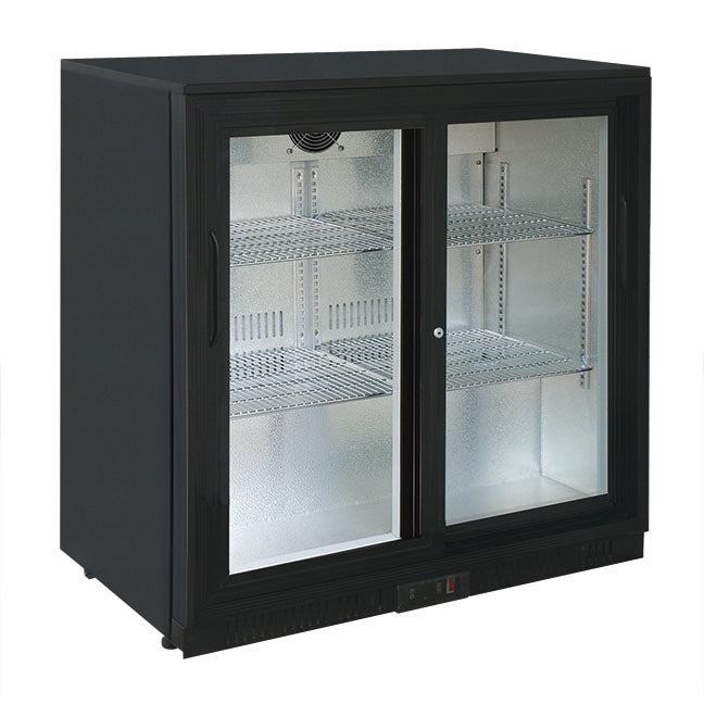 Commercial Bottle Cooler 2 sliding doors