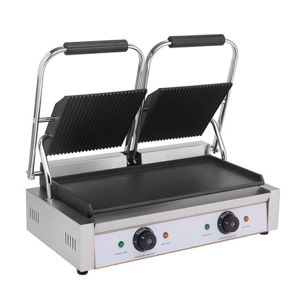 Contact Grill Twin / Ribbed Top & Smooth Bottom - Cateryard